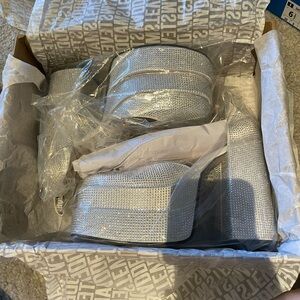 Charlize Rhinestone Platform Heels